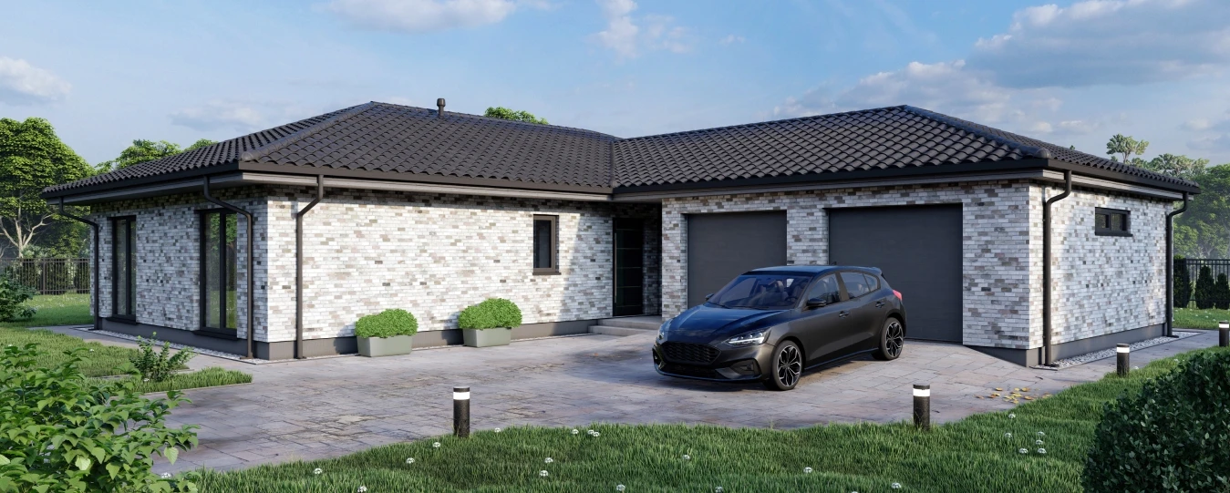Планировка литовского дома ABC 168 от компании UAB «ABM Construction», Vilnius.