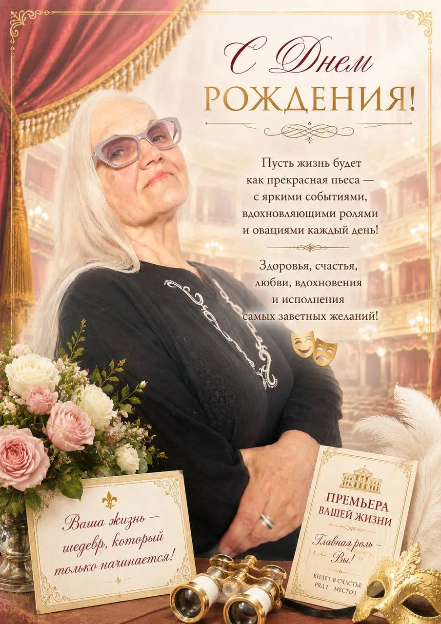 🎭 Сегодня свой День рождения празднует руководитель театрального коллектива «Вдохновение», яркая и 