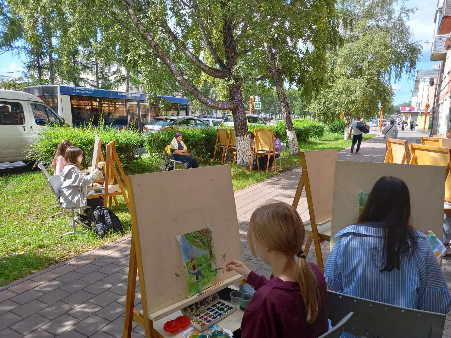 🎨 Пленэр в ДХШ! 🖌️