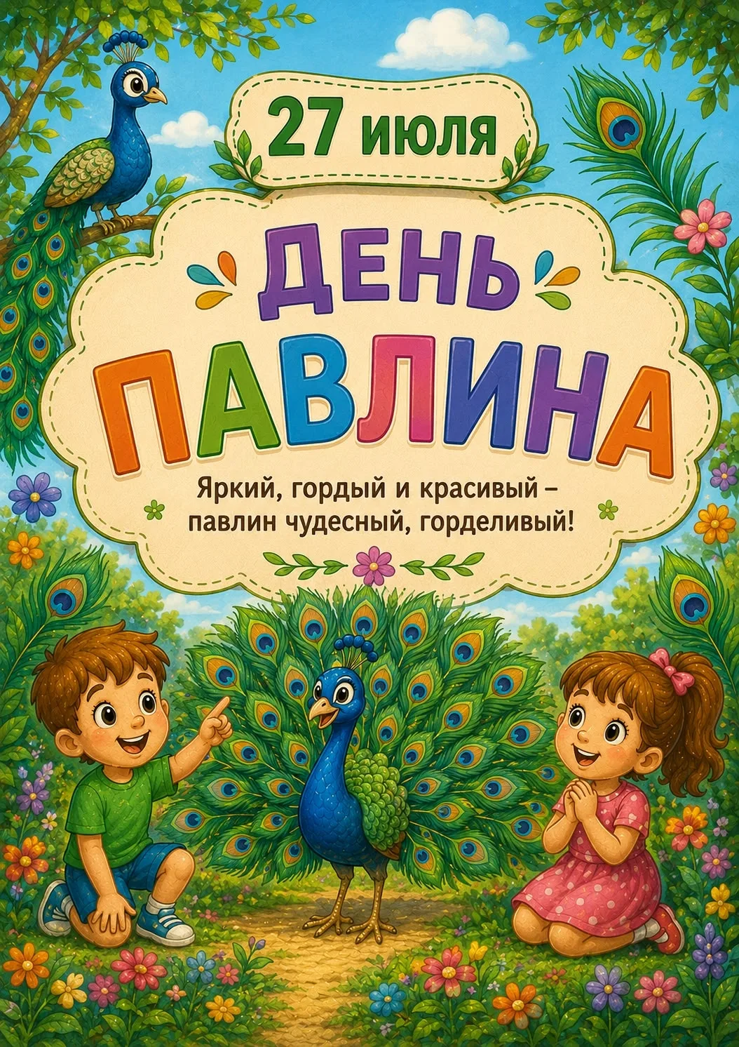 27 июля - замечательный праздник, посвящённый одной из самых красивых птиц на нашей пла...