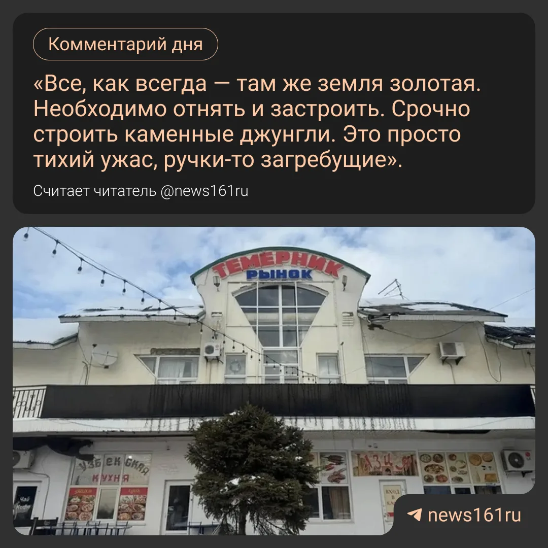 «Золотой землей» назвал ростовчанин территорию рынка «Темерник», с которым власти хотят...