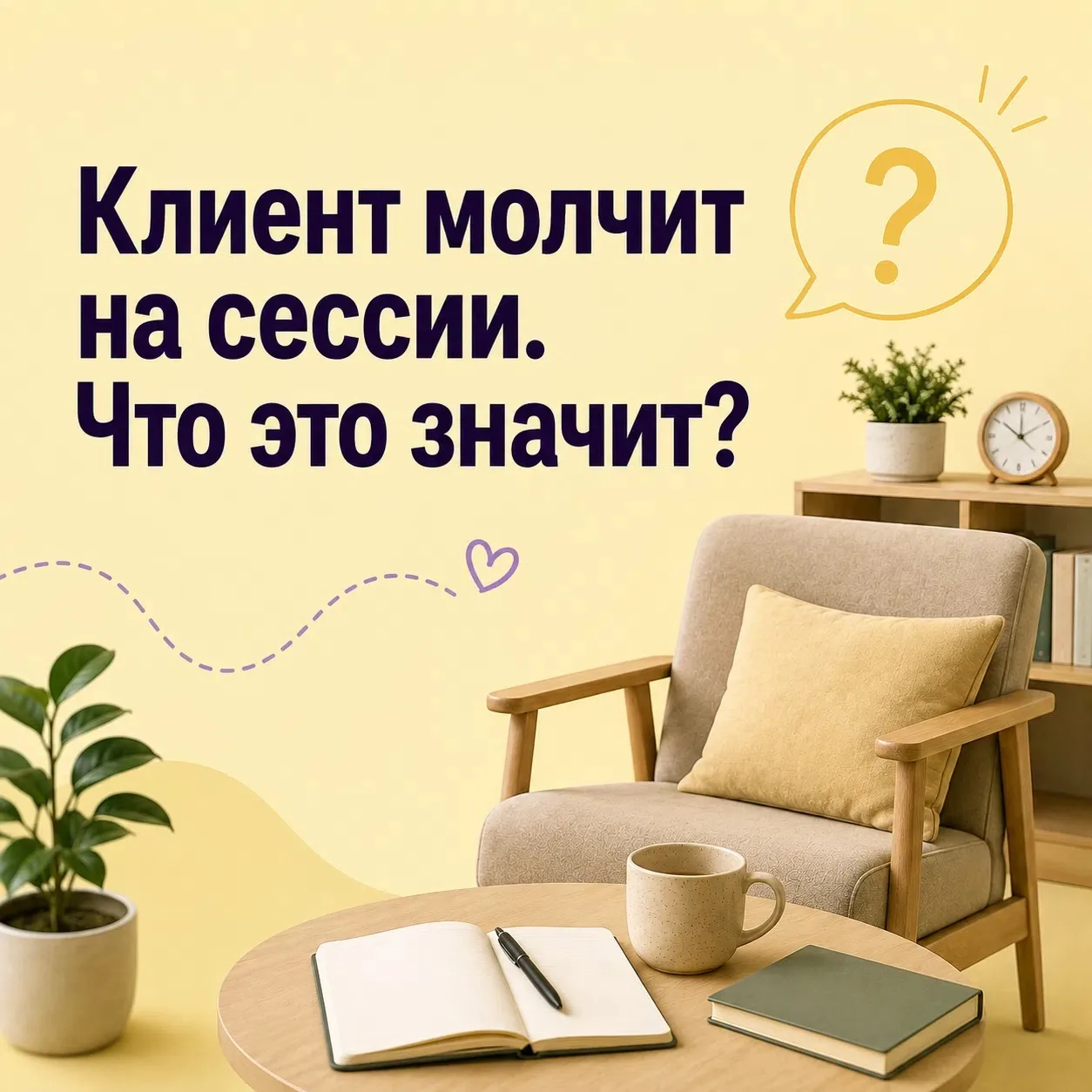 Клиент молчит на сессии. Что это значит? 🤔