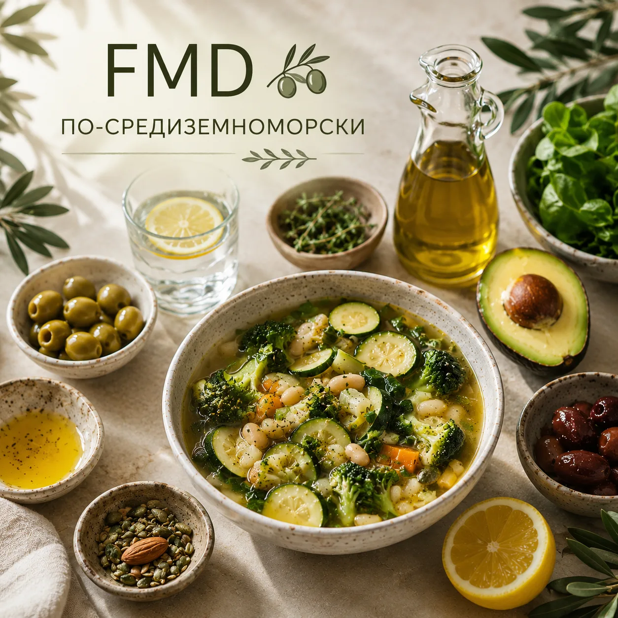 Что едят на FMD и как адаптировать её под средиземноморский рацион? 🌿