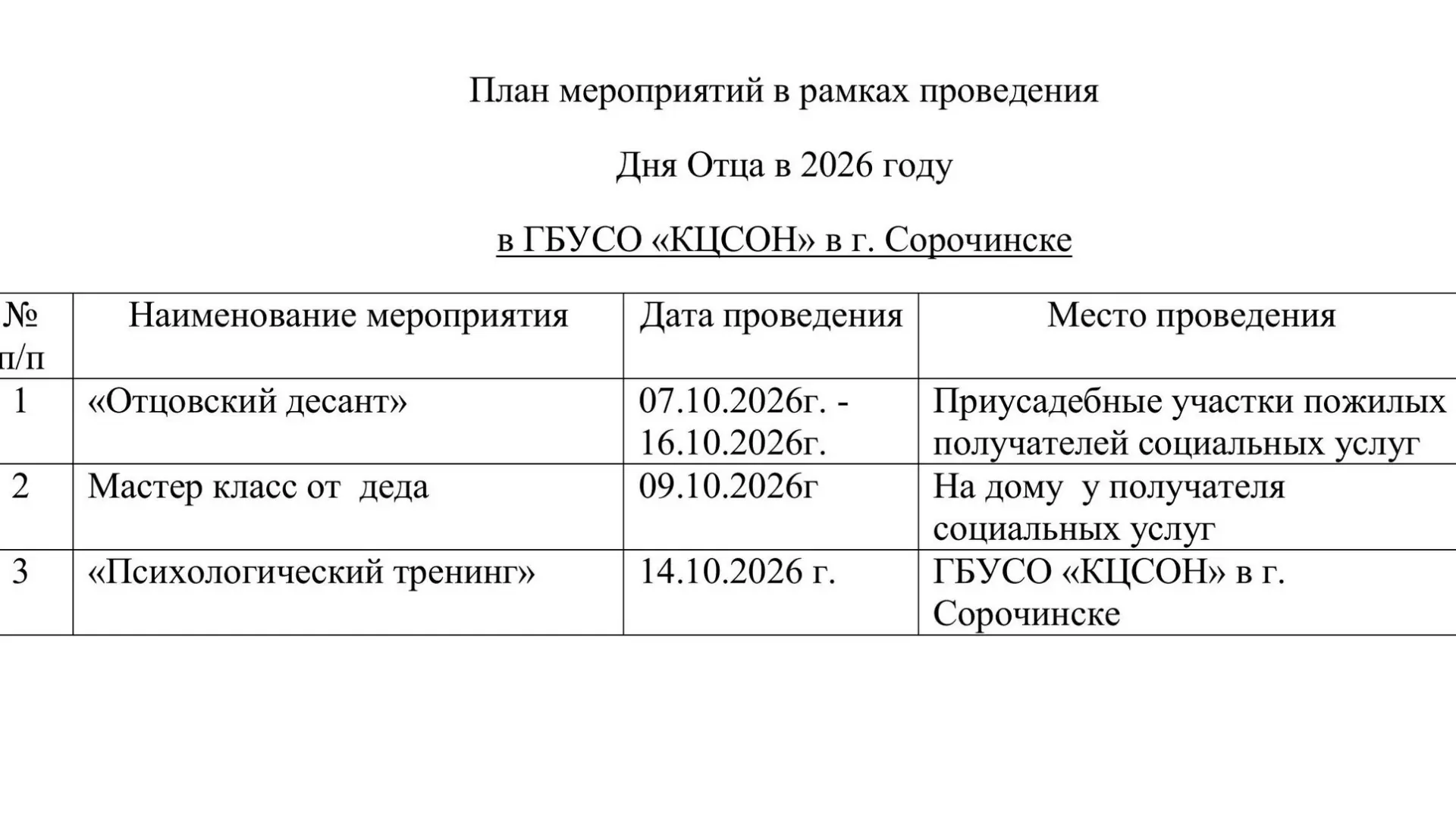 В рамках празднования «Дня отца» Комплексный центр социального обслуживания населения в...