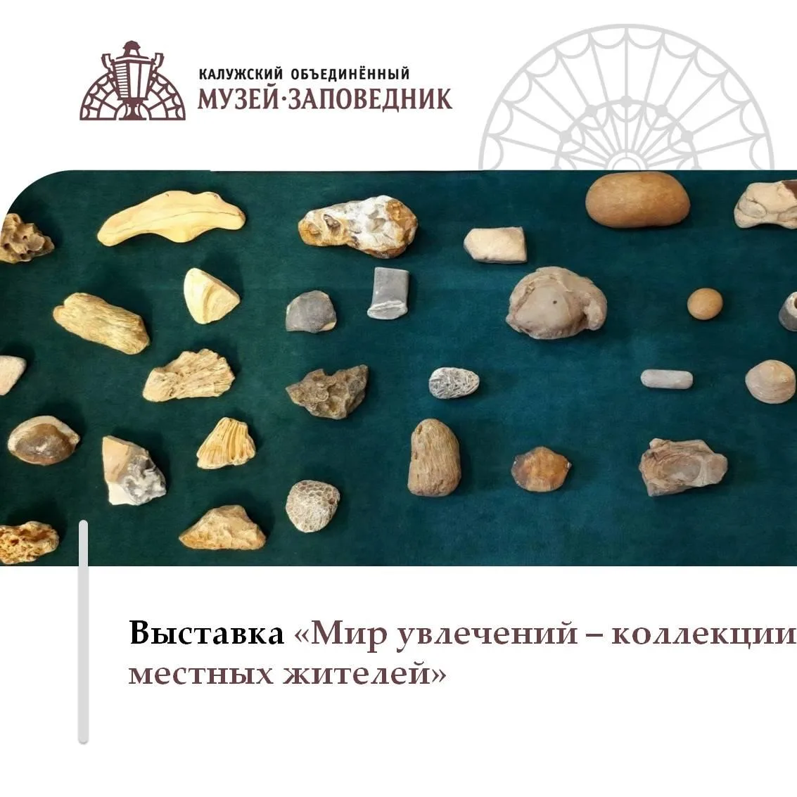 🪨 В Военно-историческом музее «Тарутино» работает выставка «Мир увлечений – коллекции ...