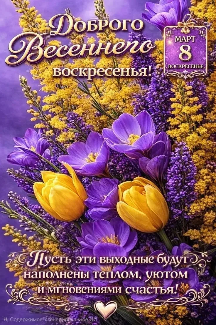 С 8 марта, милые женщины, девушки, мамы, жёны, дочери! Поздравляю нас всех с днём нежно...