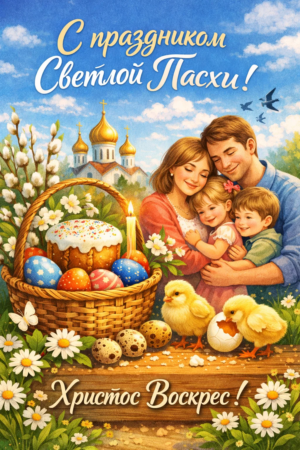 С праздником Светлой Пасхи! 🌿🐣