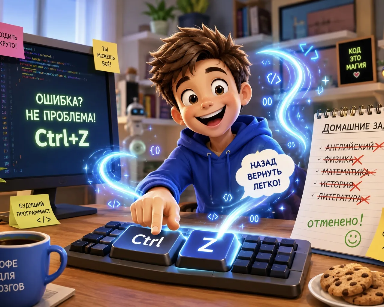 ⌨️ Если бы домашние задания можно было отменить через Ctrl+Z