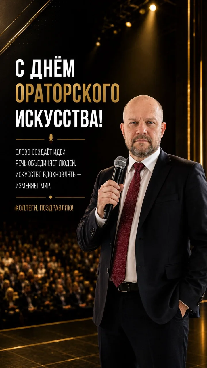 Коллеги, ораторы, с праздником!
