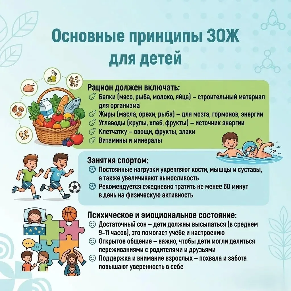 31 августа–6 сентября – Неделя продвижения здорового образа жизни среди детей