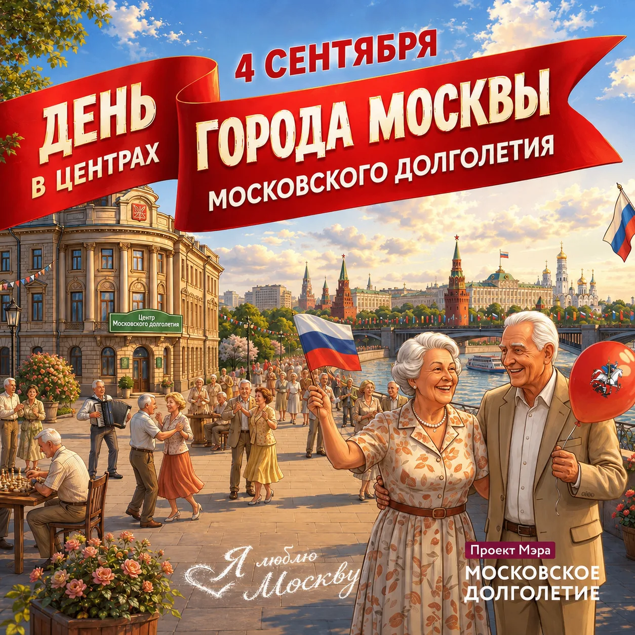 День города вместе с «Московским долголетием»