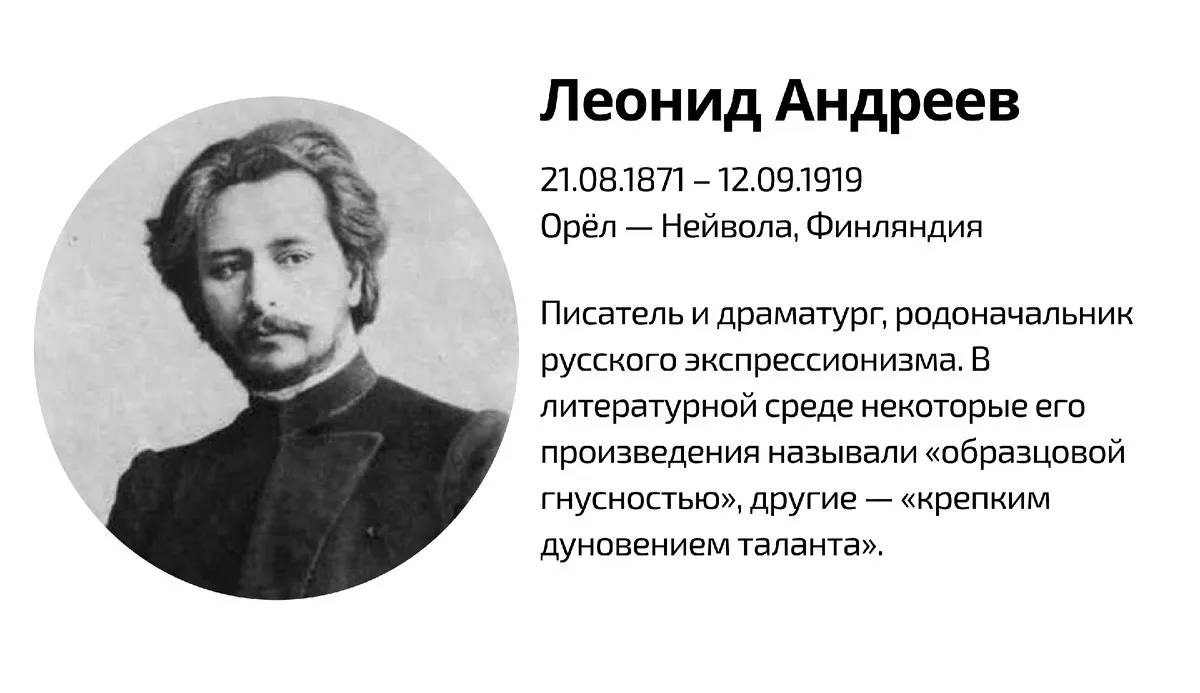 🗓️ 21 августа — день рождения Леонида Андреева!