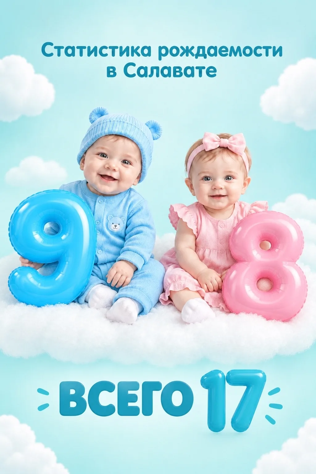 В Салавате на прошлой неделе появилось на свет аж 17 малышей 😱😍