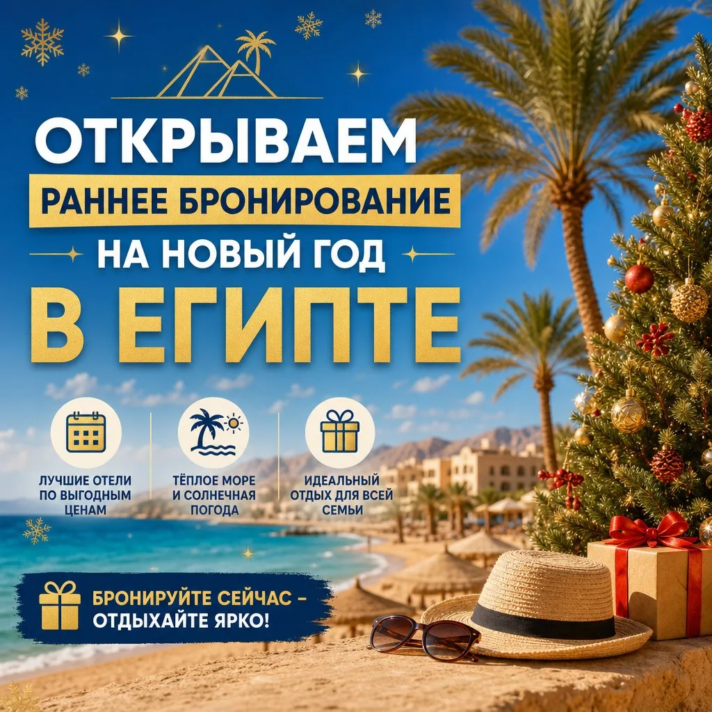 🇪🇬 ОТКРЫВАЕМ РАННЕЕ БРОНИРОВАНИЕ НА НОВЫЙ ГОД В ЕГИПТЕ!