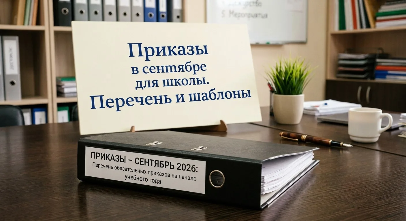 📚10 важных приказов сентября для школы: перечень, и шаблоны  для руководства и учителей
