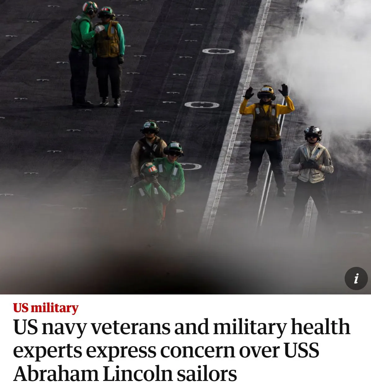⚡️Авианосец USS Abraham Lincoln превратился в испытание на выживание для почти 5 тысяч ...