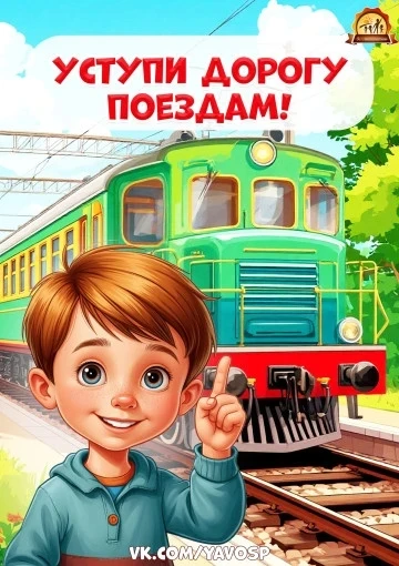 🚆В рамках месячника "Уступи дорогу поездам!" в старшей группе   прошло увлекательное п...