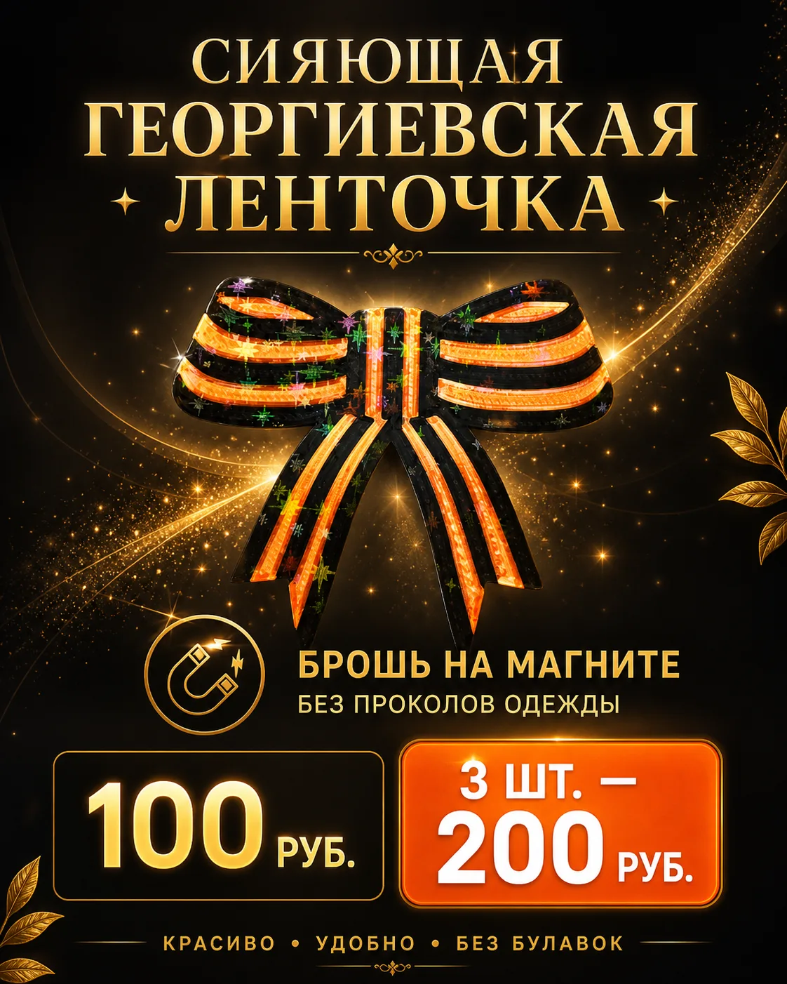✨ Сияющая георгиевская ленточка уже в студии ЛАБА!