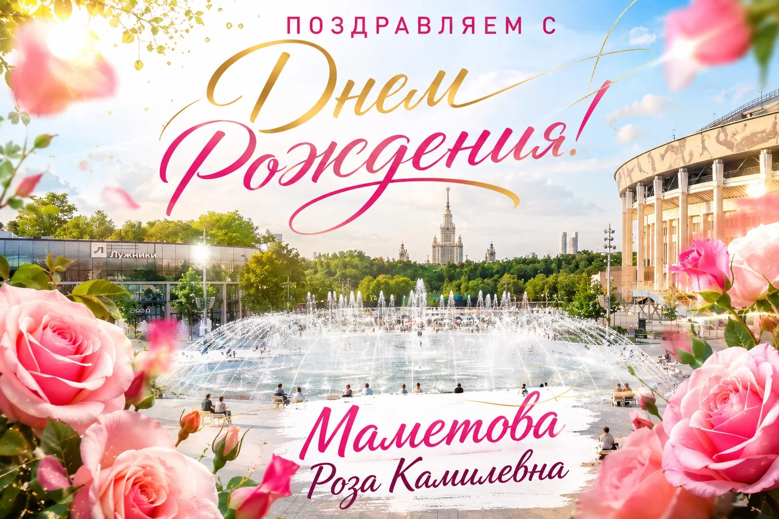 Дорогие коллеги!☀️

Сегодня особенный день — свой День рождения отмечает Маметова Роза Камилевна,
бу