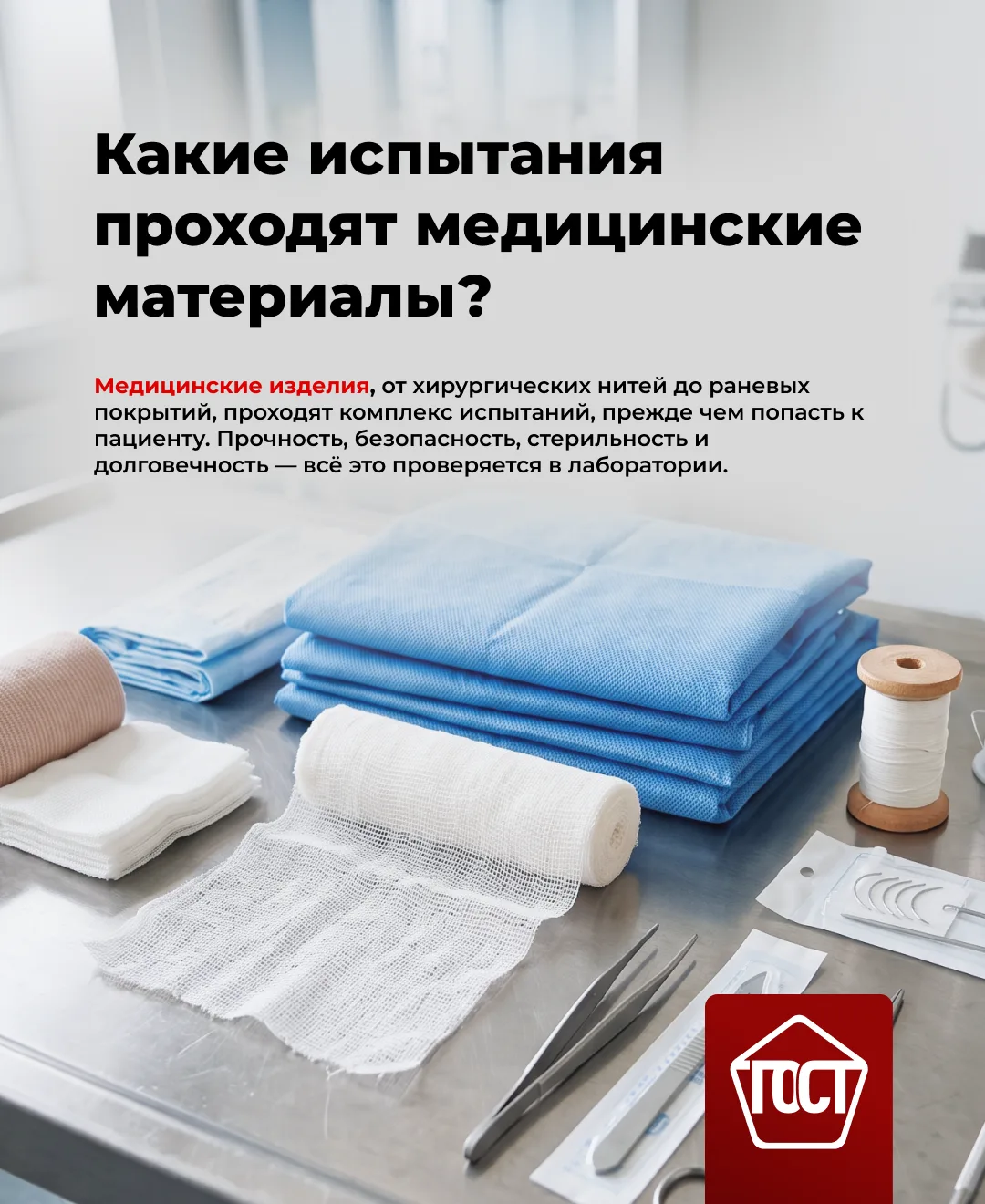 Какие испытания проходят медицинские материалы?