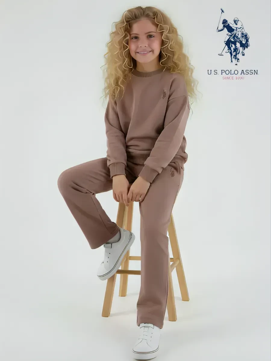 ⚡️ Костюм спортивный для девочки с начесом теплый, U.S. Polo Assn.