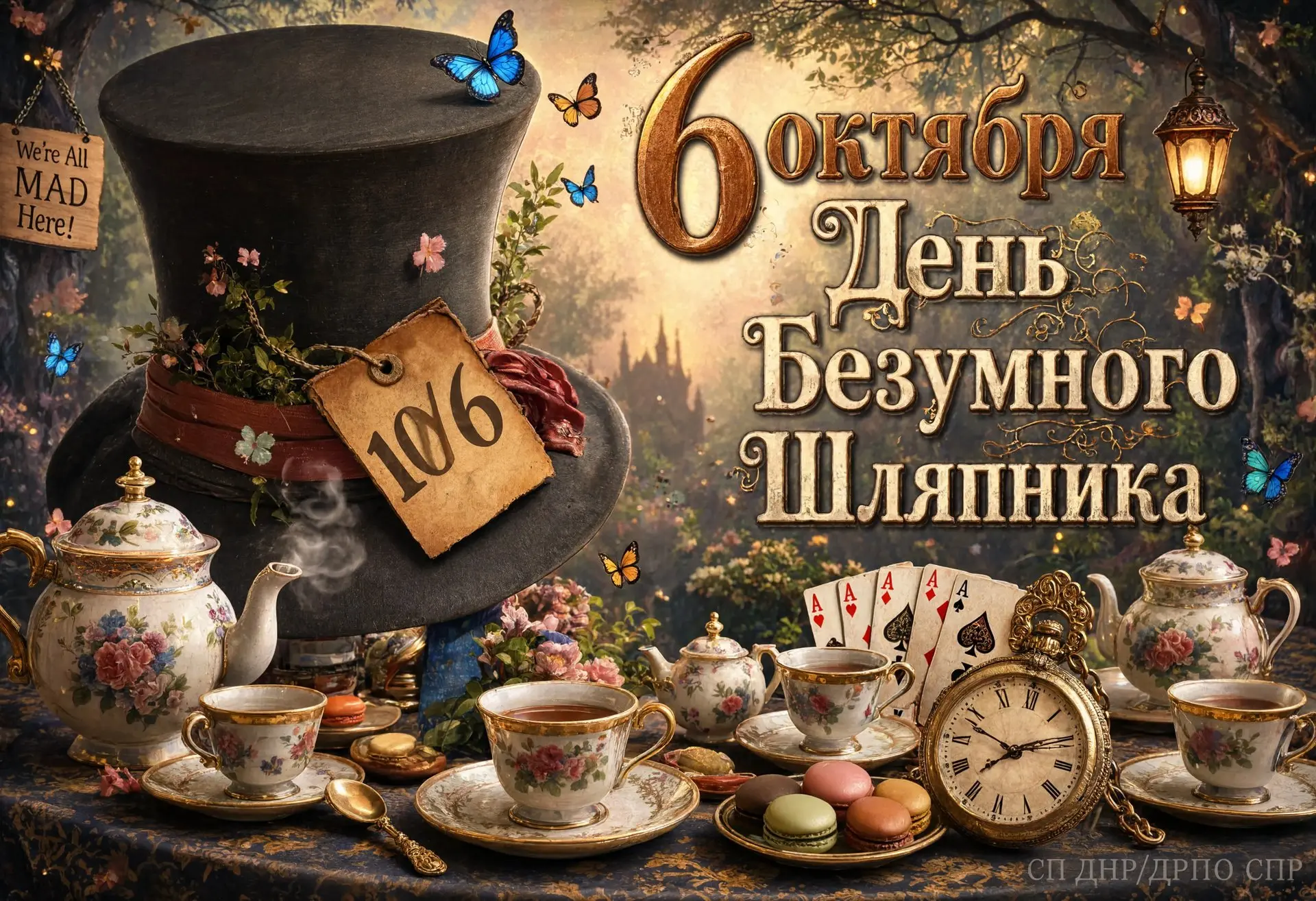 6 октября отмечается День Безумного Шляпника 🎩✨📖