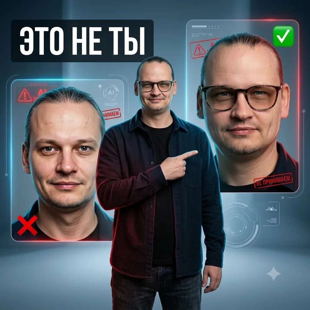 🟠 Почему вы не похожи на свои ИИ-фото?

«Нейросети искажают мое лицо, я вообще на себя не похож» - 