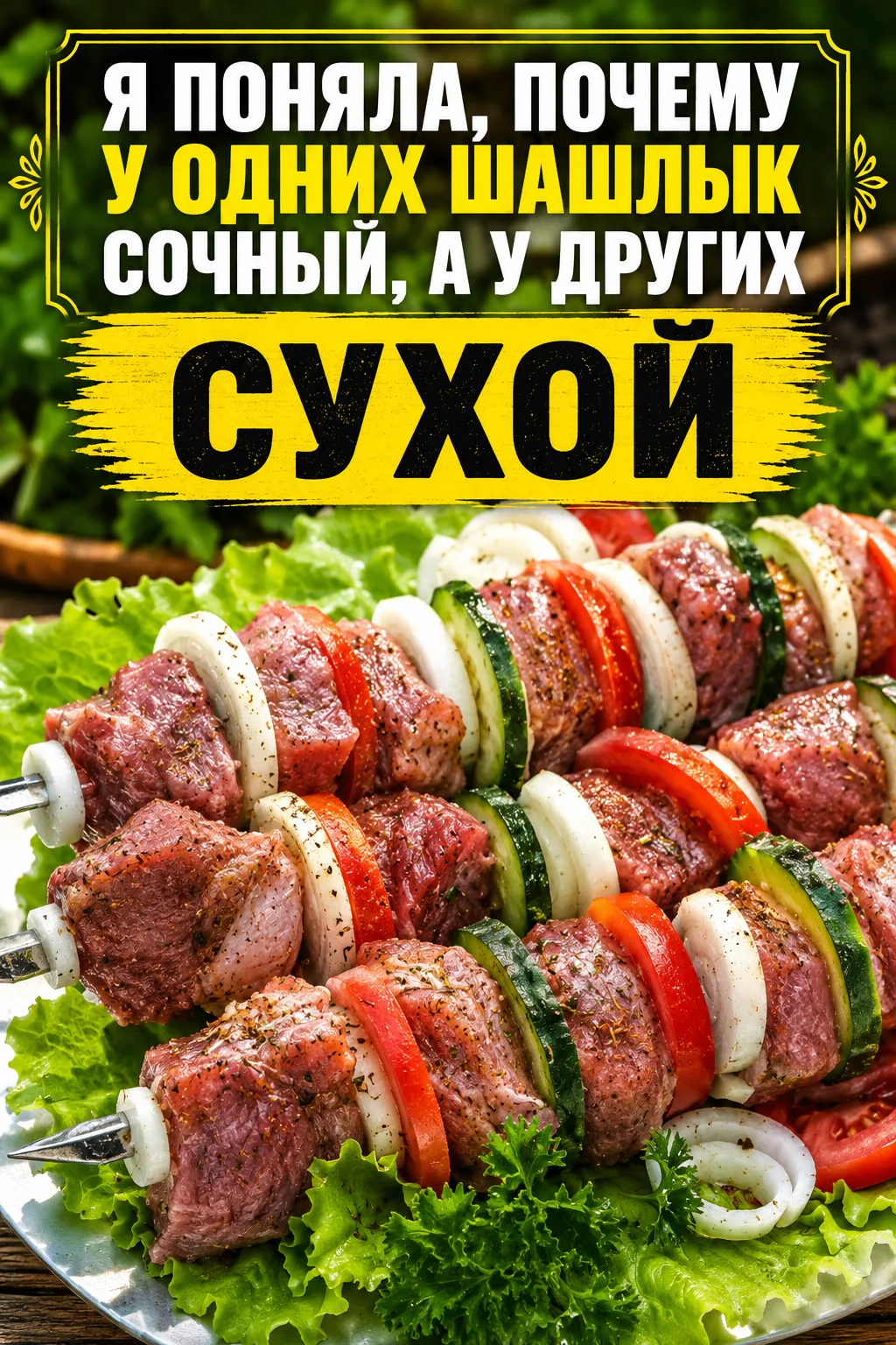 ПРАВИЛА ПРИГОТОВЛЕНИЯ ВКУСНОГО ШАШЛЫКА