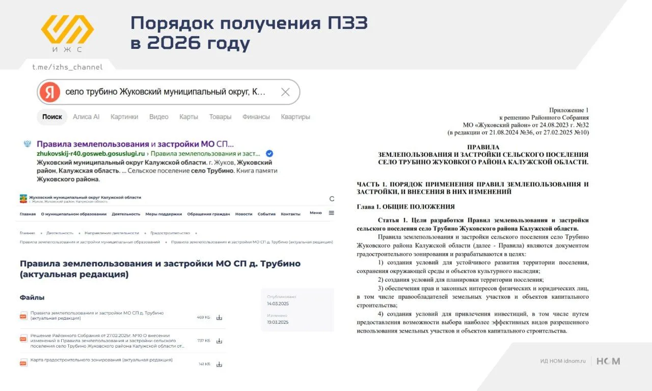 Как сейчас получить ПЗЗ?