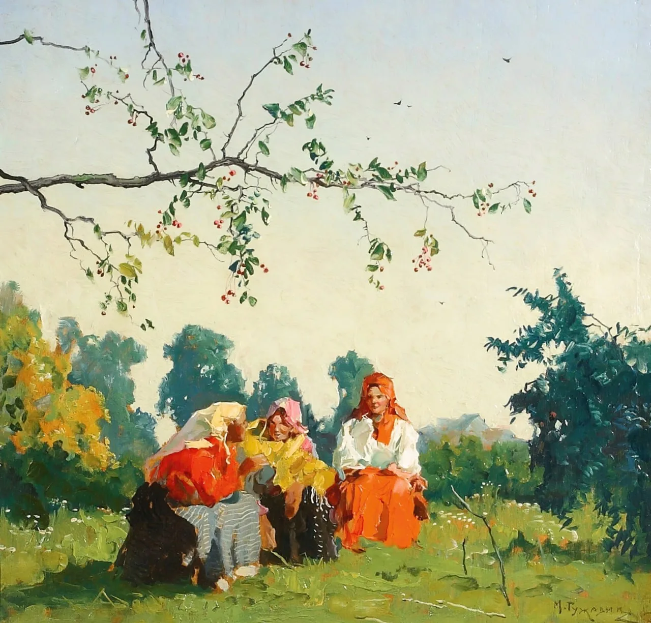 #утренняя_картина 

Михаил Гужавин (Россия, 1888-1929) 
Кумушки судачат (1927)

#ЦитатаДня

«Когда к