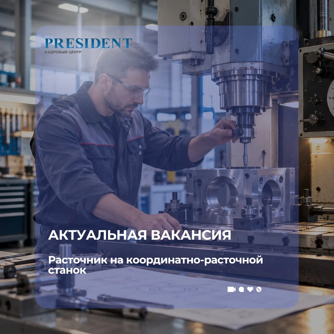 Актуальная вакансия: Расточник на координатно-расточной станок 2Е450А