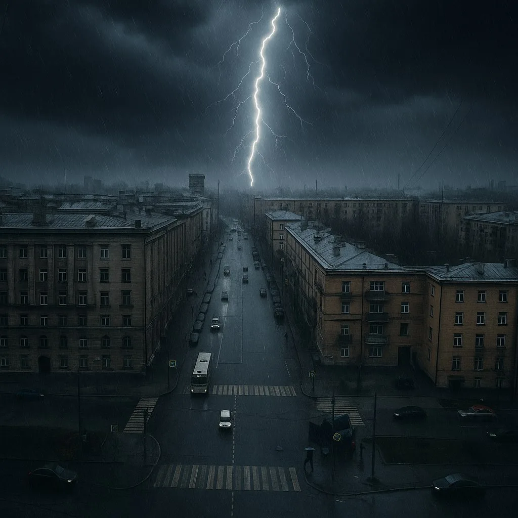 ⛈ МЧС предупредило жителей города о ливнях, грозах и ветре до 15 м/с 10 июня.