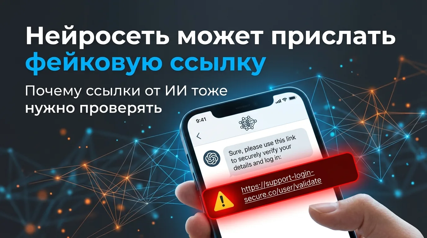 🔗 Ссылка от нейросети – не гарантия безопасности
