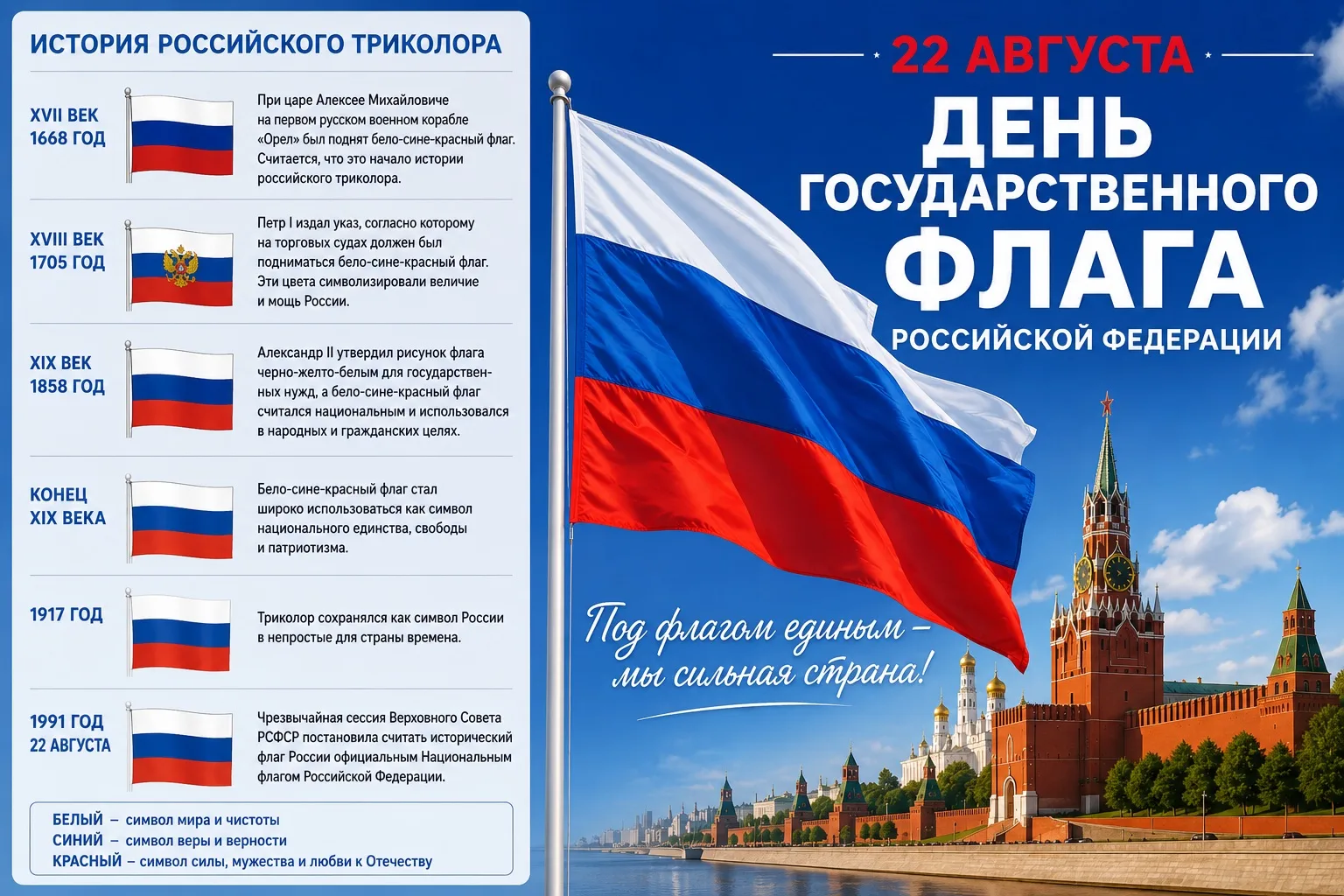 С Днём Государственного флага Российской Федерации! 🇷🇺
