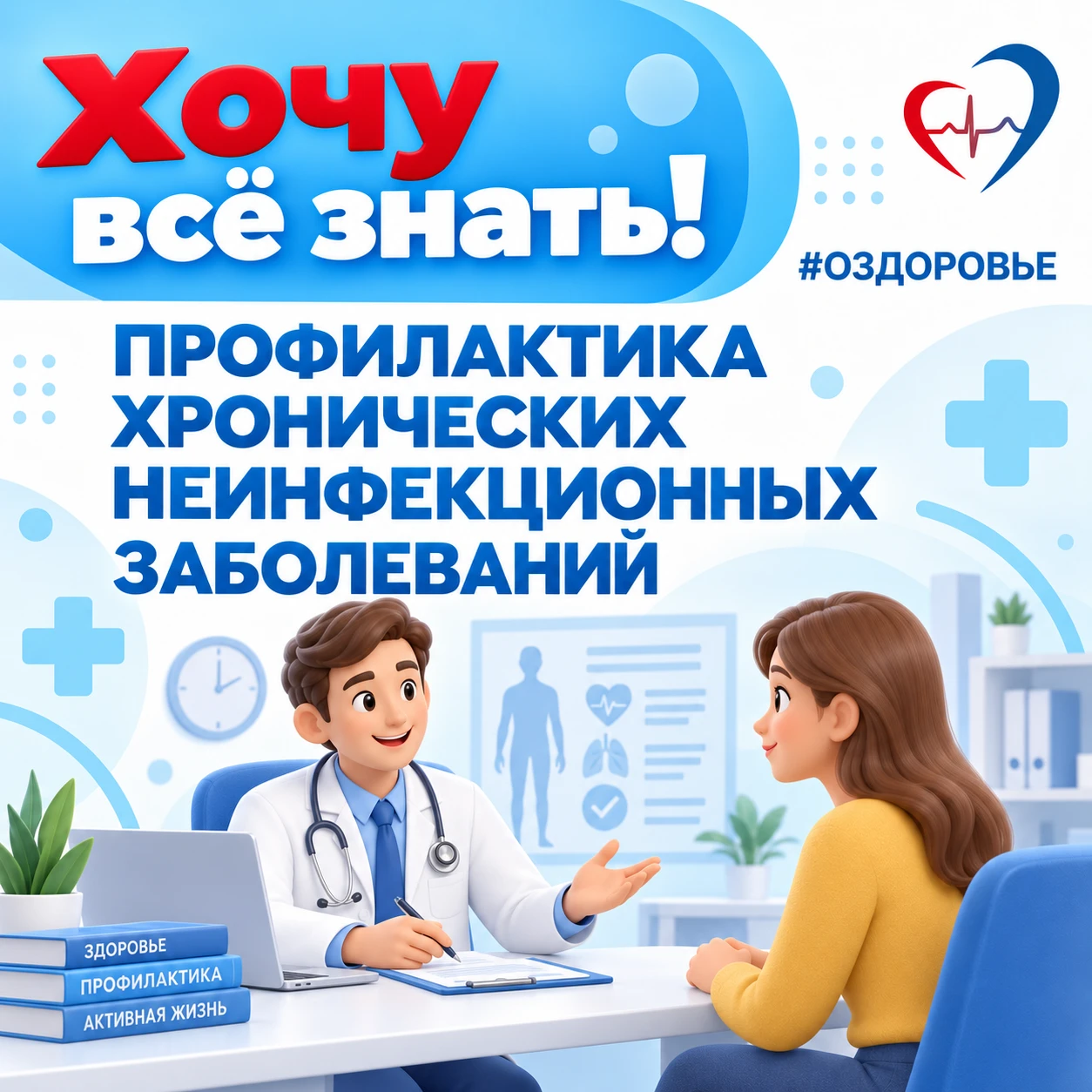 ❗️Самые действенные методы профилактики развития хронических неинфекционных заболеваний: