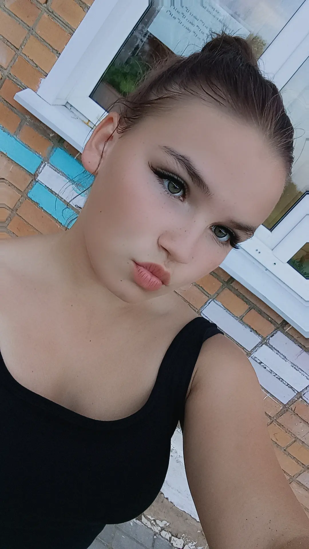 Сделала реснички как у сестрички ❤️