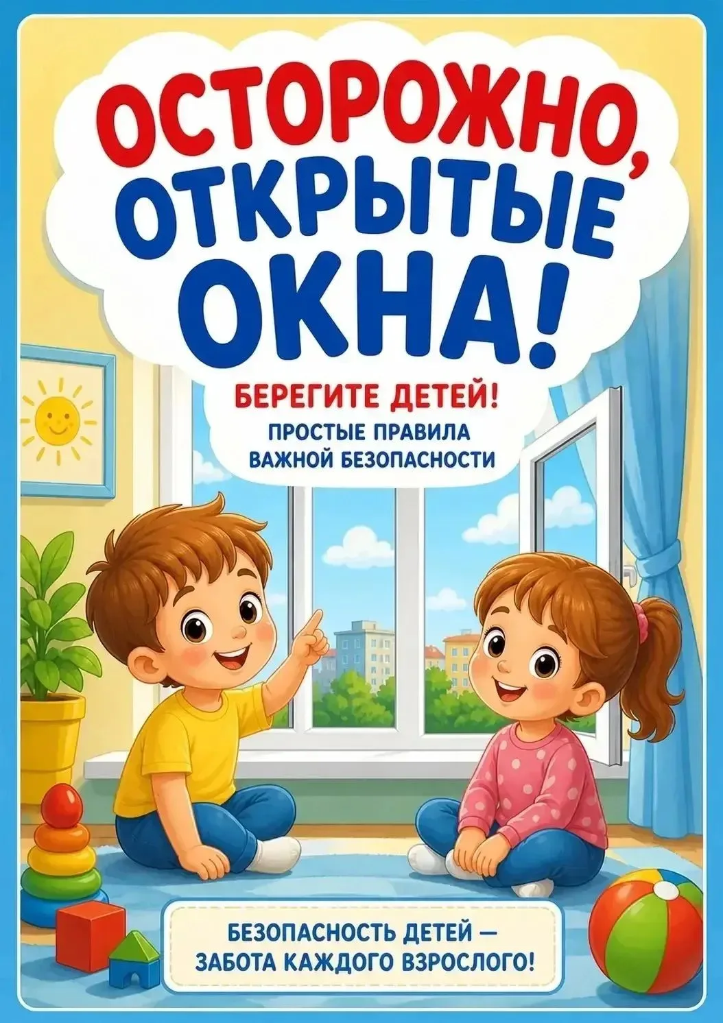 Безопасность детей-ответственность взрослых! Берегите детей 🙏