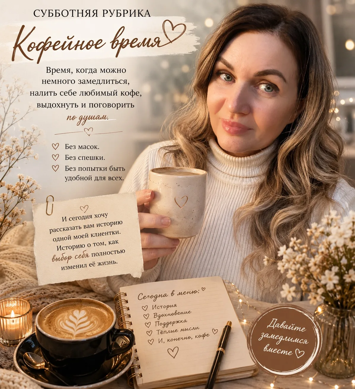 Сегодня суббота… И наша спокойная рубрика «Кофейное время» ☕️