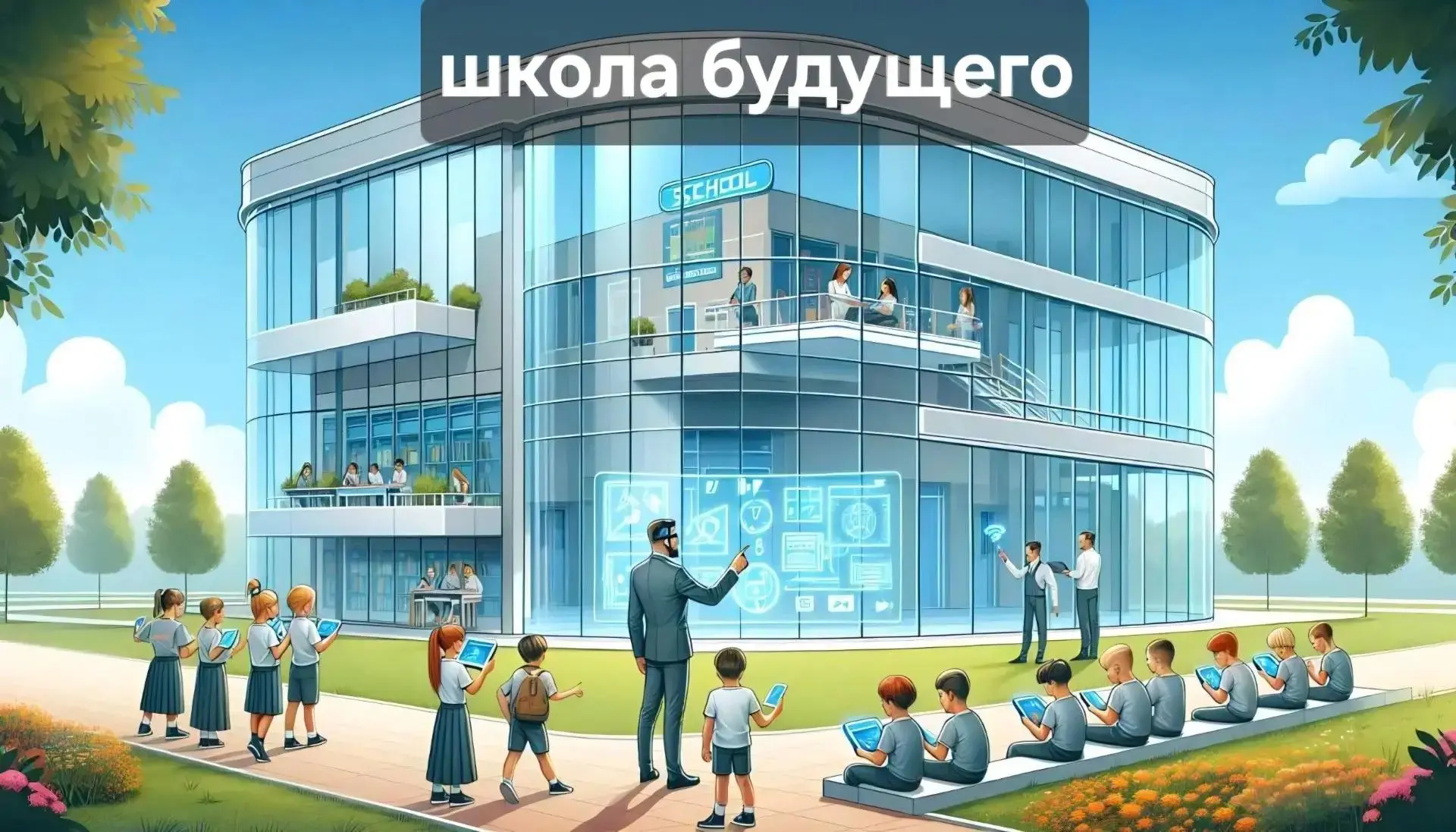 Ребята, а если нам представить, какой может быть наша школа в недалёком будущем!
