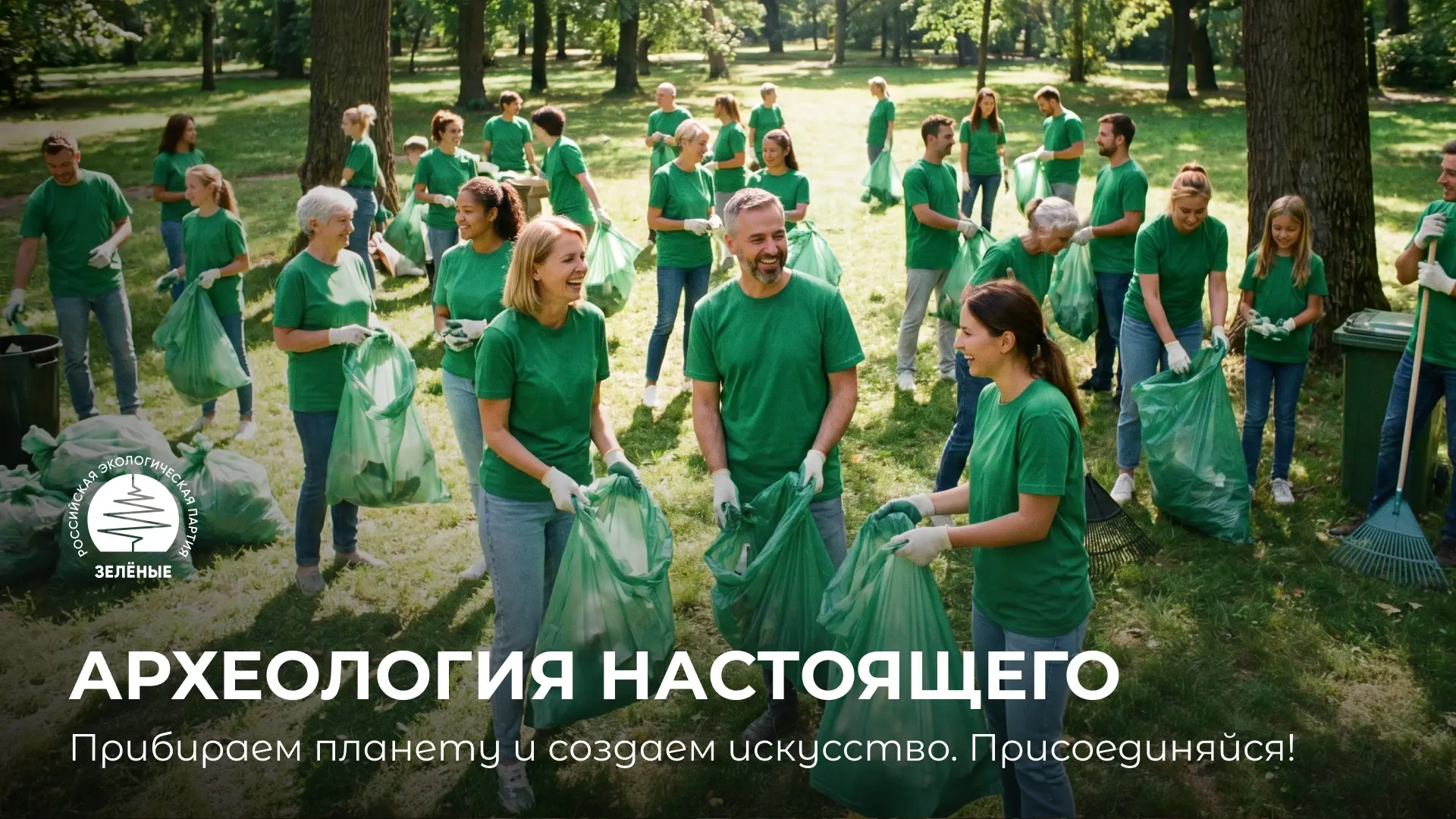 5 июня, в честь Всемирного дня окружающей среды «ЗЕЛЁНЫЕ» по всей России вместе с волонтерами привед
