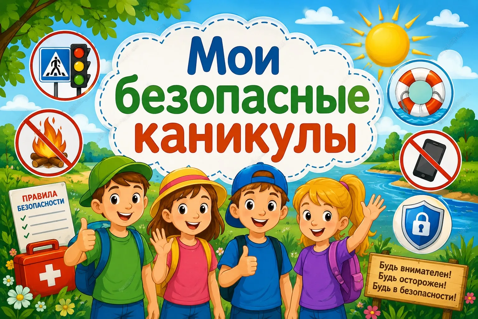 🛡️ Мои безопасные каникулы 🌿☀️🙌

📆В преддверии летних каникул в нашей школе прошли мероприятия «