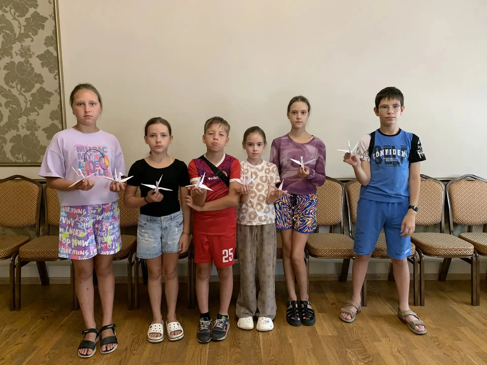 ️ «Белые журавли» — в память о детях-жертвах войны в Донбассе.
Сегодня наши ребята с летней площадки