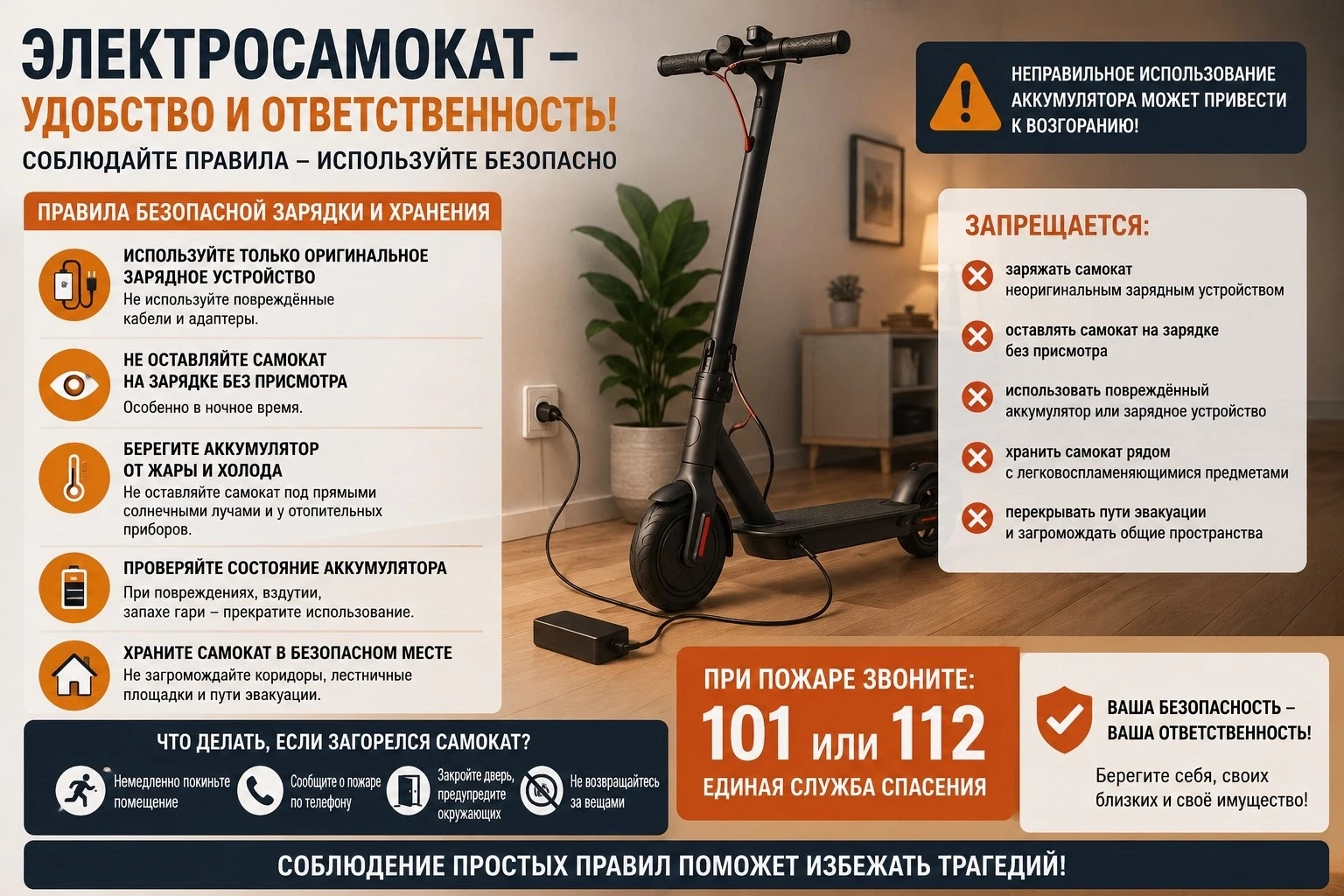 ПСО Василеостровского района разъясняет простые правила пожарной безопасности для элект...