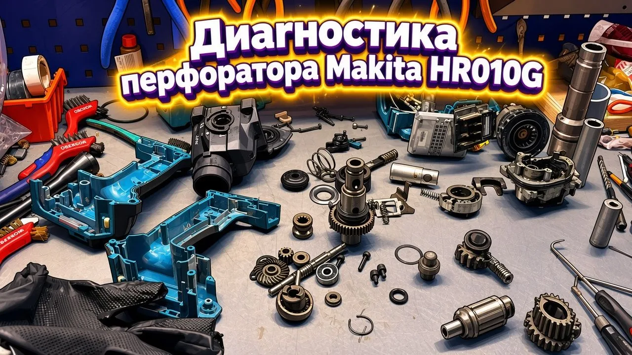 Диагностика перфоратора Makita HR010G XGT