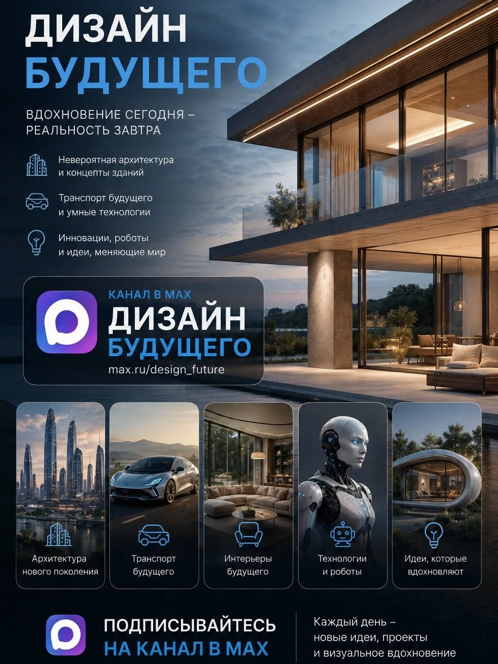 Дизайн будущего в Max