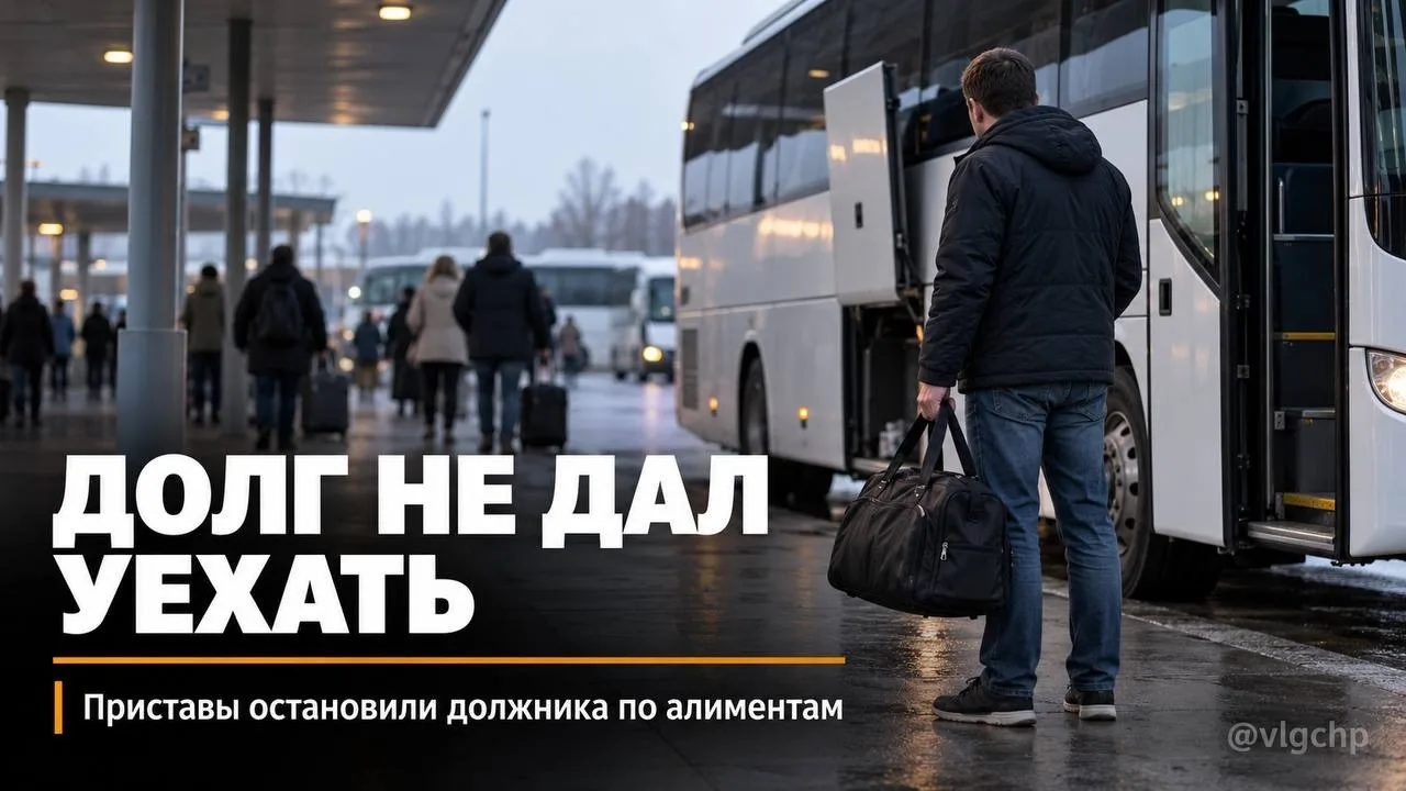 ⚖️ Не удалось уехать из-за долго по алиментам