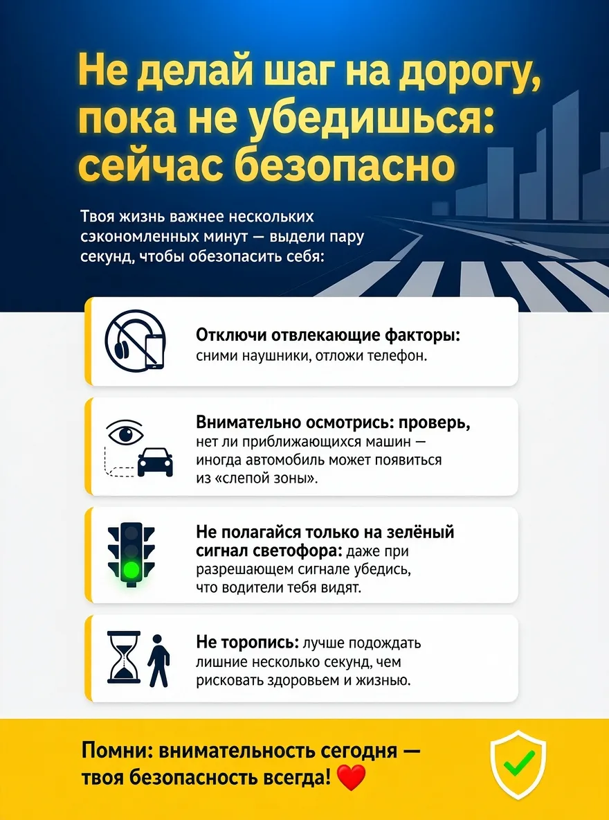 О безопасности на дороге☝️

Ни одна деталь на дороге не должна оставаться без внимания — опасность м