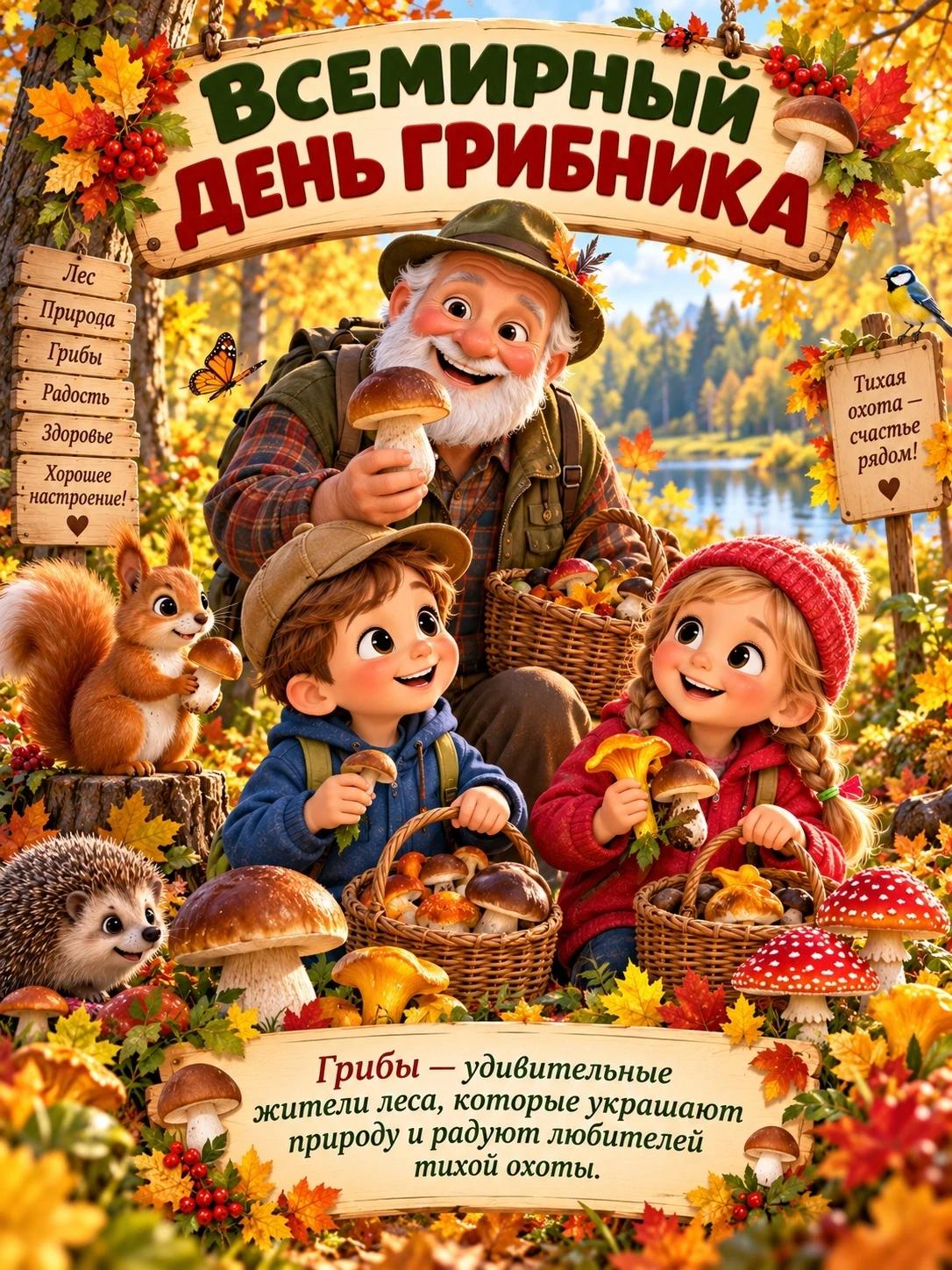3 октября - Всемирный день грибника.