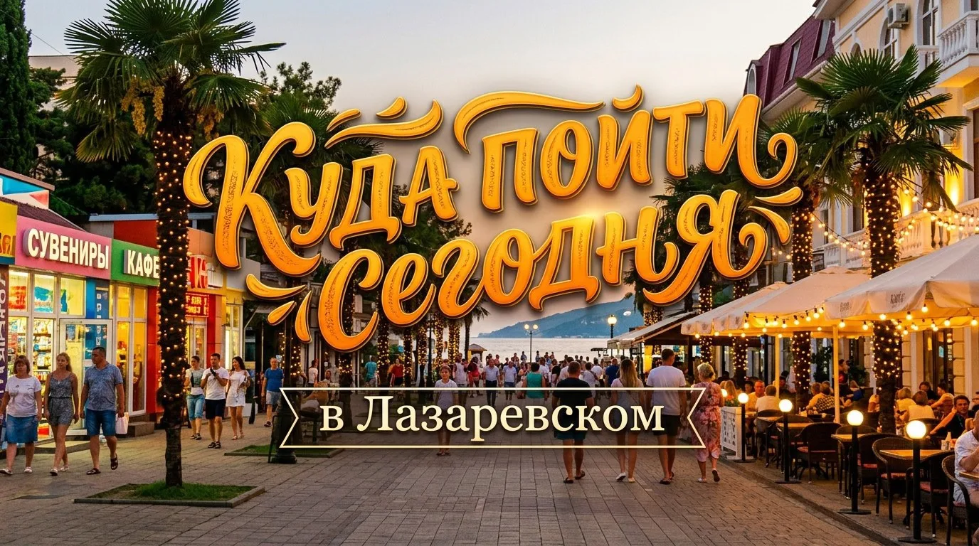 …………………………………………………
КУДА ПОЙТИ СЕГОДНЯ
        в Лазаревском                  
 
 
    
        🟢Дж
