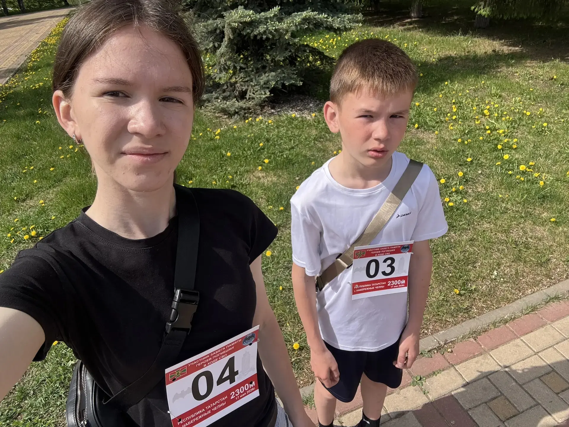 Семья Набиуллиных сегодня в строю — они приняли участие в благотворительном забеге «Победа»! Меропри